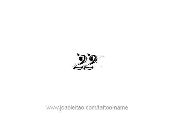 Twenty Two-22 Number Tattoo Designs - Page 4 of 4 - Tattoos with Names