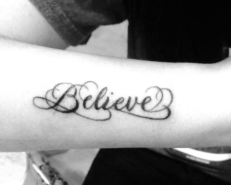 Believe tattoo