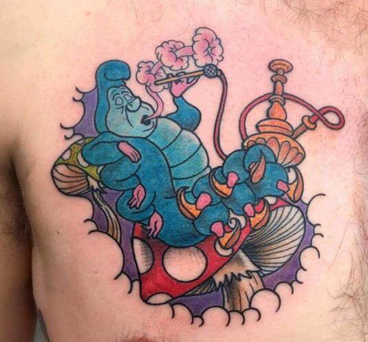 Absolem Alice in Wonderland Tattoo
