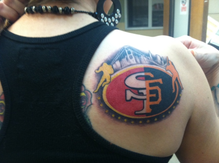 sf 49ers/sf Giants tattoo! who's got it better than us? NOBODY!