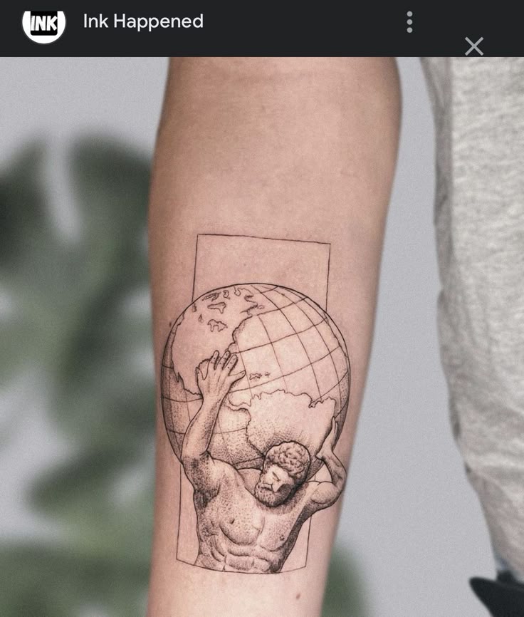 Pin by Makayla Gilley on Tattoo Ideas | Tattoos for guys, Atlas tattoo, Small  tattoos for