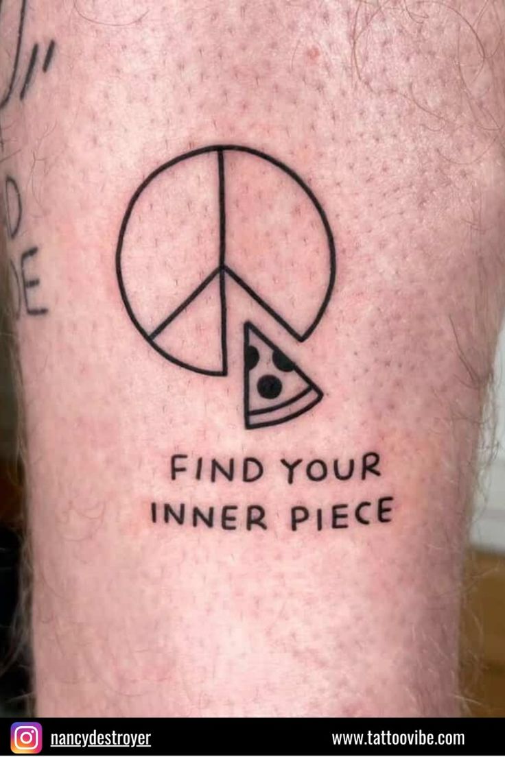 A figure representing peace: tattoo ideas