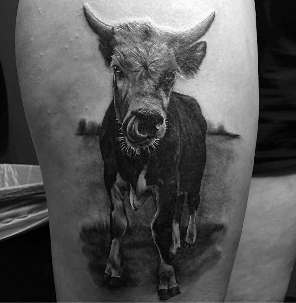 50 Great Cow Tattoo Designs for Men