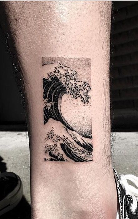 Oozy wave tattoo