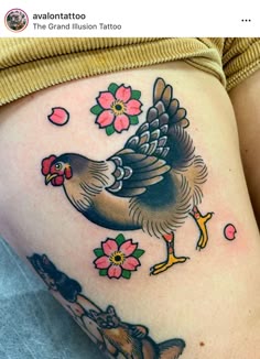 8 Chicken tattoo ideas | chicken tattoo, rooster tattoo, hen tattoo