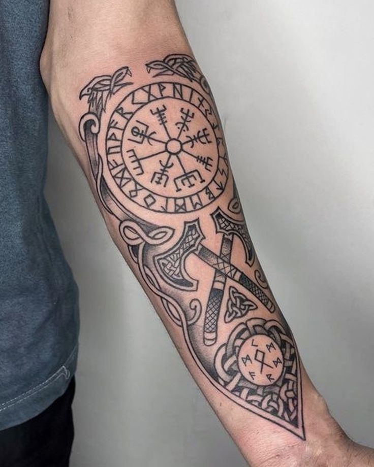 50+ Best Warrior Viking Symbols Tattoos