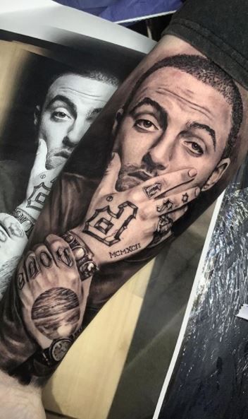 Discover 9 Macmiller ideas on this Pinterest board | mac miller tattoos,  tattoos, portrait tattoo and more