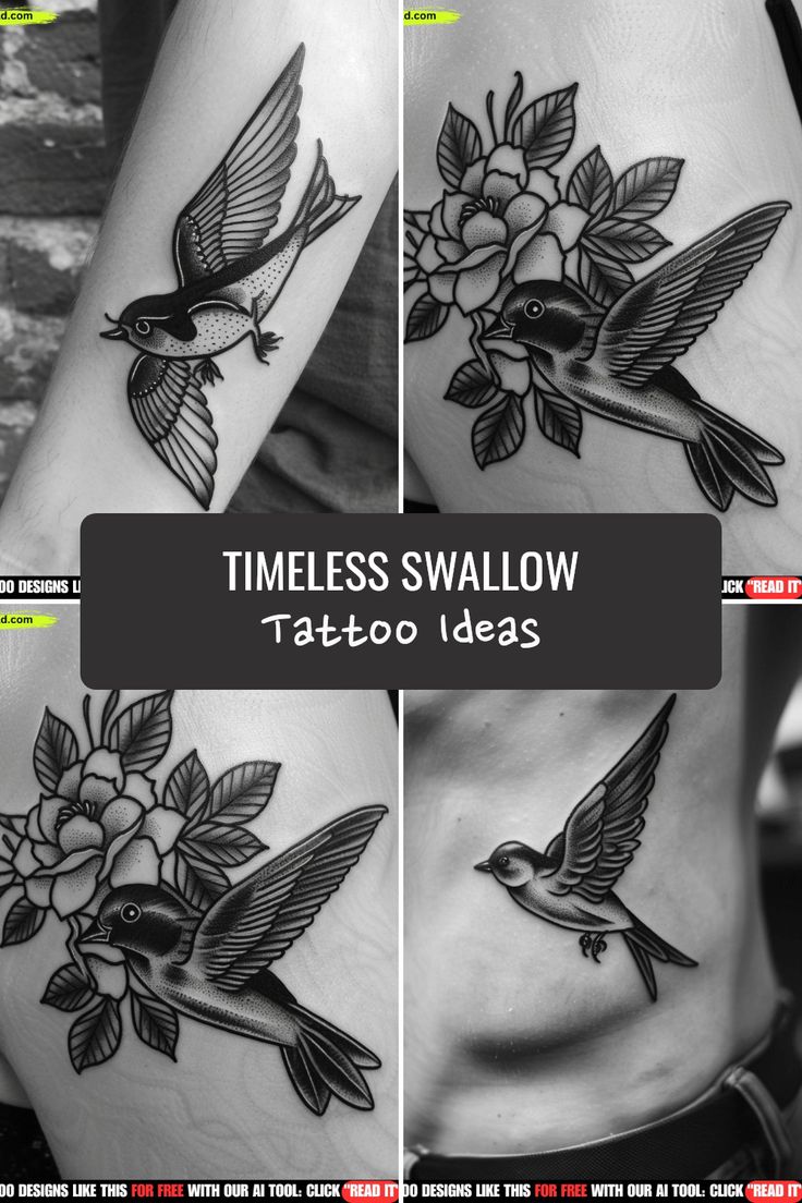 Timeless Swallow Tattoo Ideas
