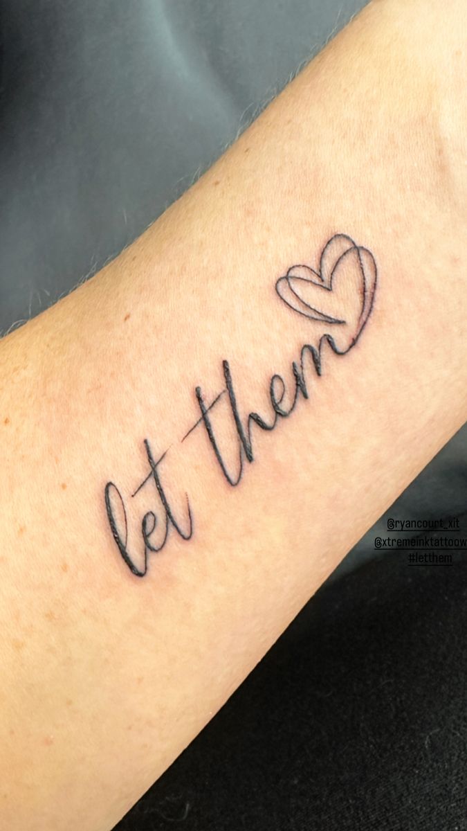 Let Them tattoo