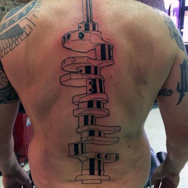 73 Stunning Spine Tattoos for Men