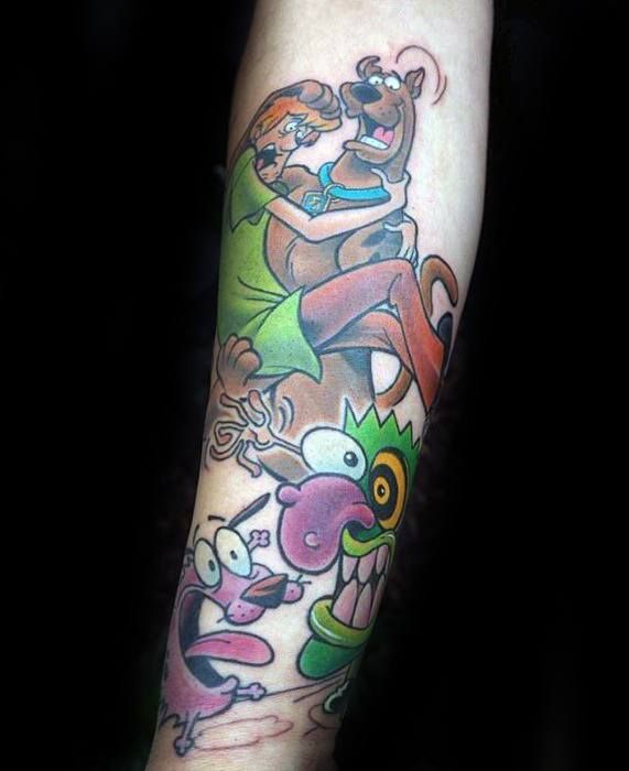 60 Classic Scooby Doo Tattoo Designs for Men