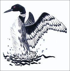 Discover 23 Loon Tattoos and Minnesota Tattoo Ideas | flying loon tattoo,  black and white loon illustration, inuit art and more
