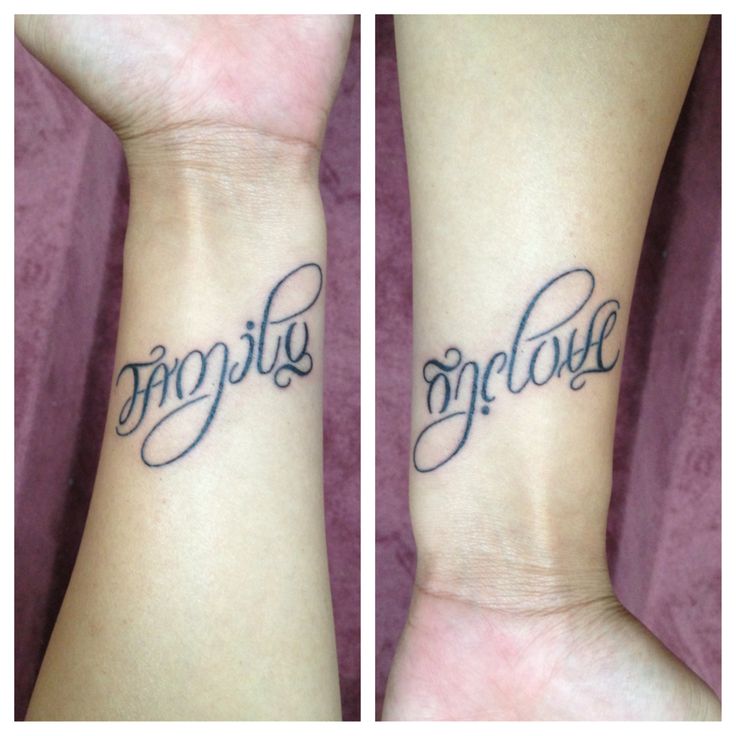 Tattoo: Family, One Love, Infinity.. got the idea from a Pinterest picture.  My tattoo artist incorporated the infinity sign into my tattoo as well. I'm  a Pacific Islander who grew up Reggae.