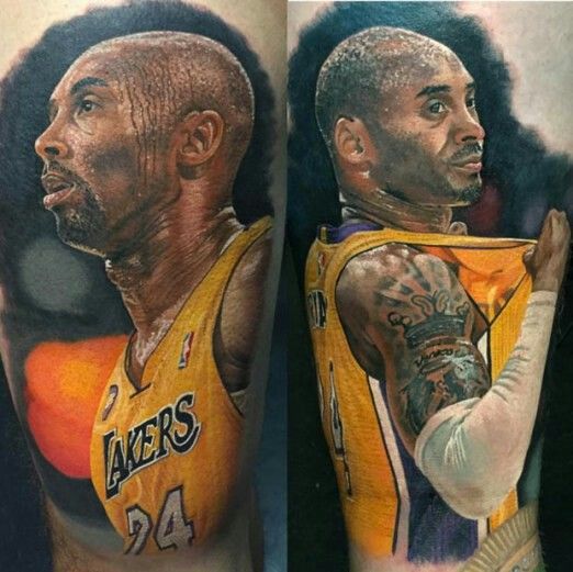 Even the texture within Kobe's tattoos look realistic!!!