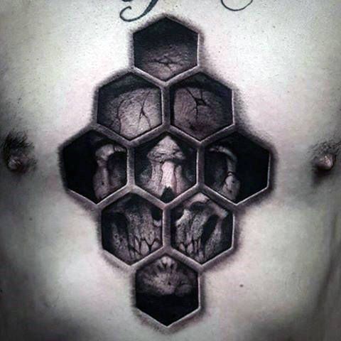 80 Honeycomb Tattoo Designs for Men