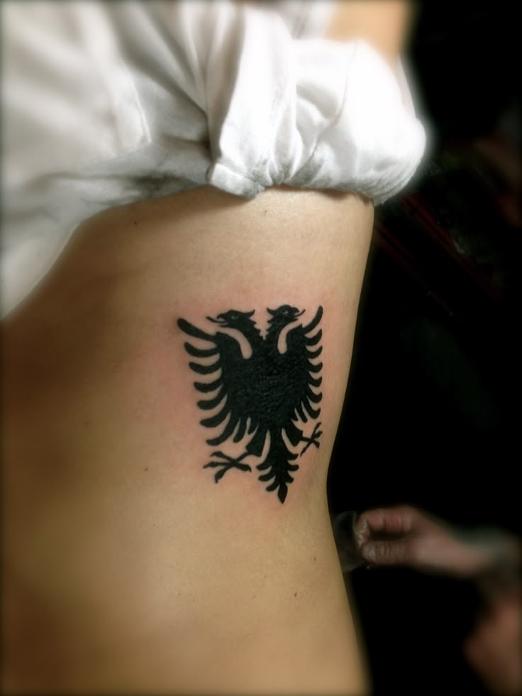 ribcage tattoo double headed eagle #albania