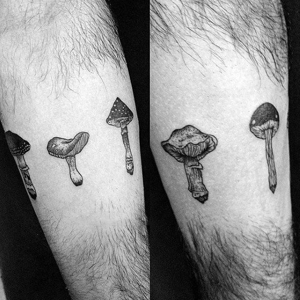 61 Mushroom Tattoo Designs for Men