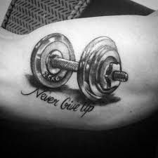 dumbbell tattoo designs