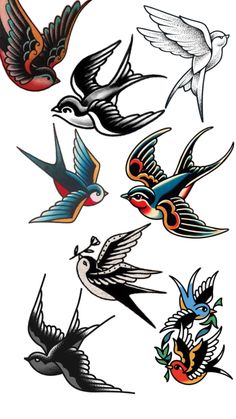 Traditional Mockingbird Tattoo