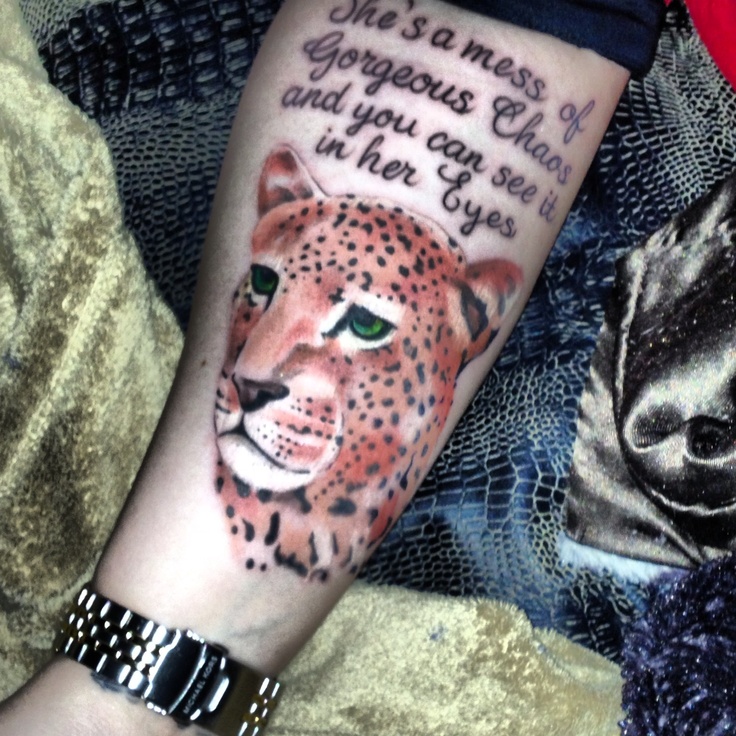 Cheetah tattoo