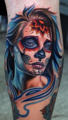 Day Of The Dead Tattoos - Hugely Popular In Mexico And Other Places!