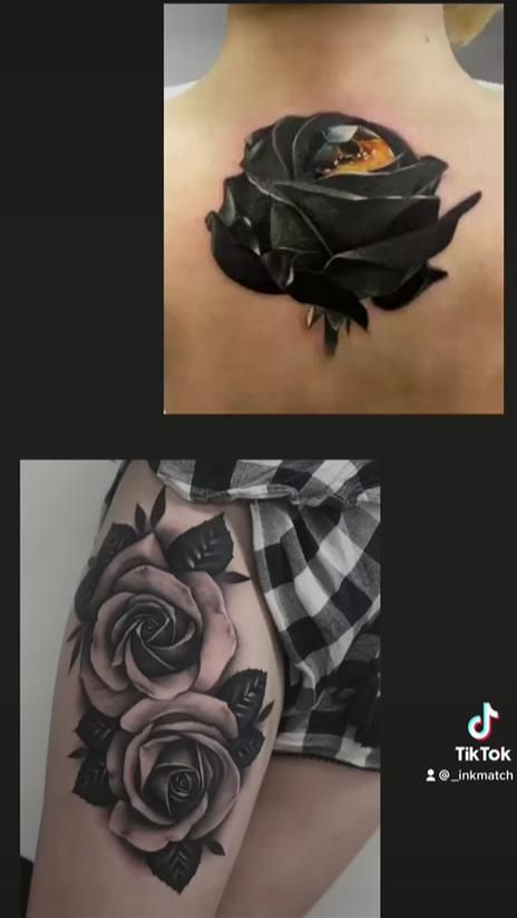 40+ Amazing Black Rose Tattoo Ideas