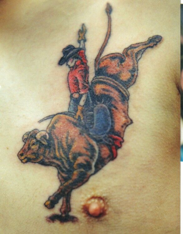 Bull Riding Tattoos