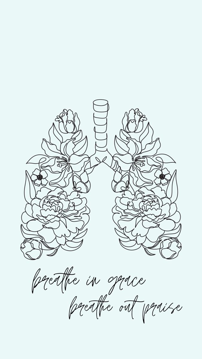 Breathe in Grace, Breathe Out Pressure - Lungs Poster