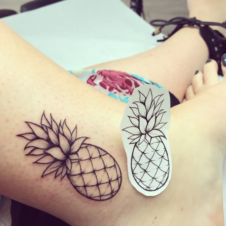 Pineapple tattoo