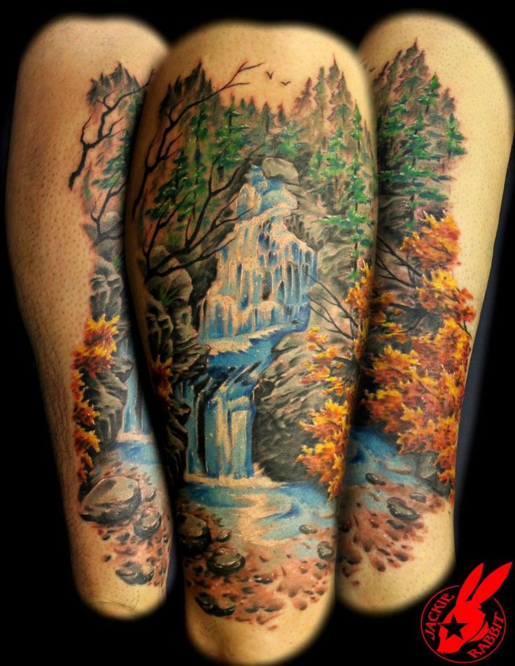 mountain river tattoo - Google Search