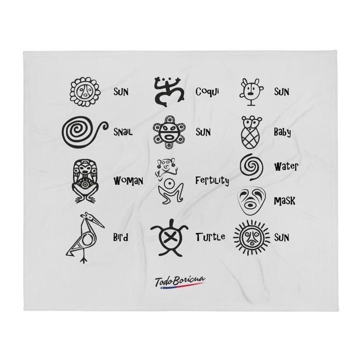 Mayan Symbols Towel