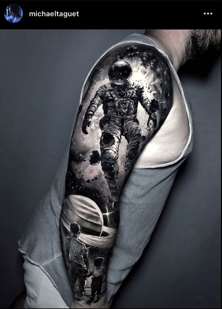 Pinterest | Astronaut tattoo, Space tattoo sleeve, Space tattoo