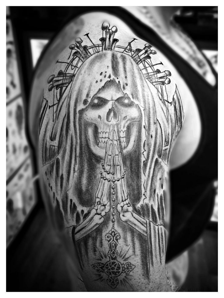 50 Drop Dead Gorgeous Santa Muerte Tattoos