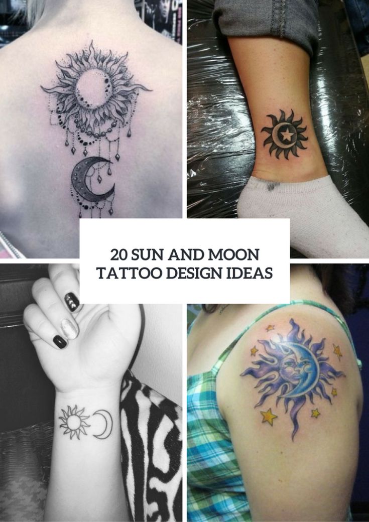 20 Sun And Moon Tattoo Ideas For Ladies - Styleoholic