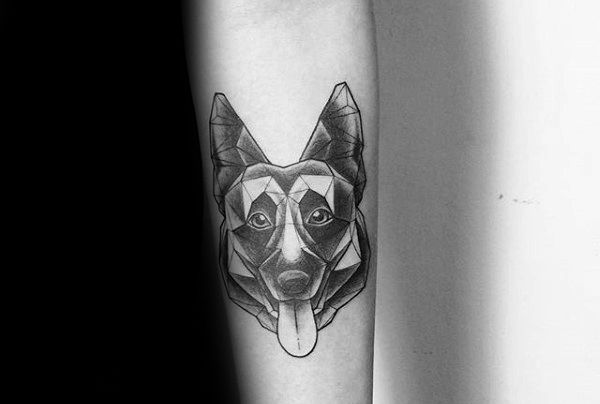 30 Cool German Shepherd Tattoo Designs for Men