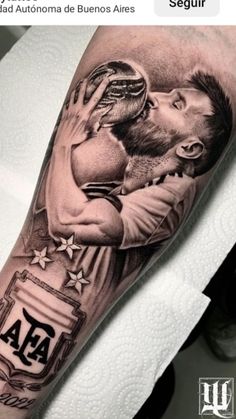 Discover 35 Legend tattoos and messi tattoo ideas in 2025 | tattoos, messi, cup tattoo and more