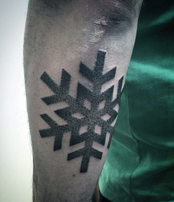 100 Stunning Snowflake Tattoo Designs for Men