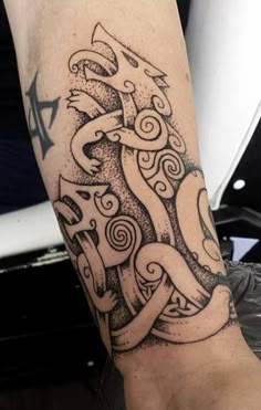 Discover 9 World Serpent Tattoo and Jormungandr Tattoo Ideas | mjolnir tattoo, norse mythology tattoo, scandinavian tattoo and more