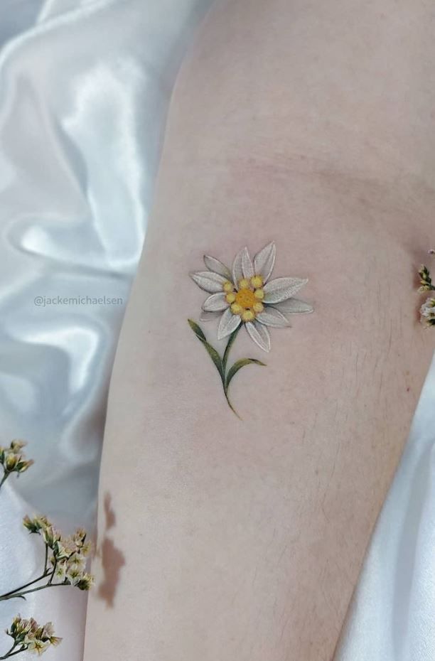 White Flower Tattoo