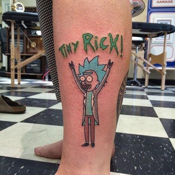 28 Amazing Tattoos Inspired by Rick and Morty