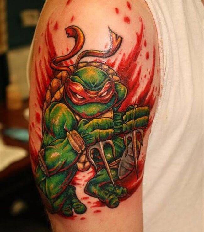 10+ Raphael Ninja Turtle Tattoo Designs