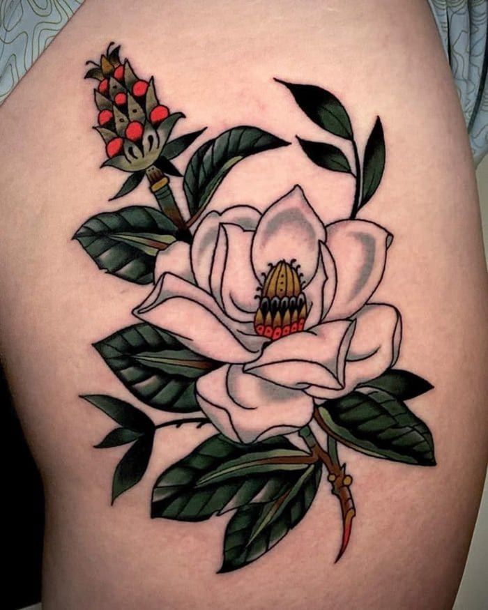 115 Breathtaking Magnolia Tattoo Ideas You Shouldn't Miss Out On! - Wild Tattoo Art