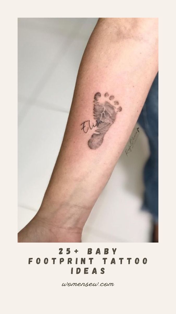20+ Baby Footprint Tattoo Ideas to Celebrate Your Little One