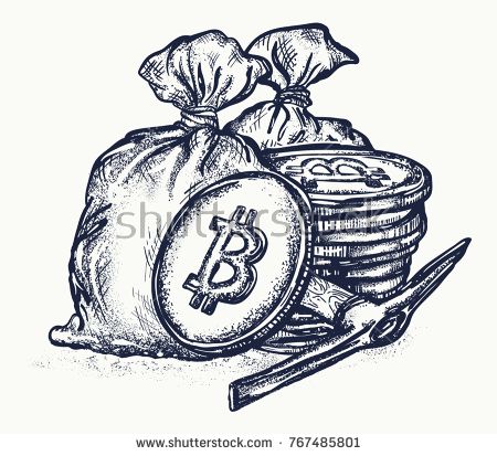 Bitcoin Tattoo T-shirt Design Cryptocurrency Mining Stock Vector (Royalty  Free) 767485801 | Shutterstock