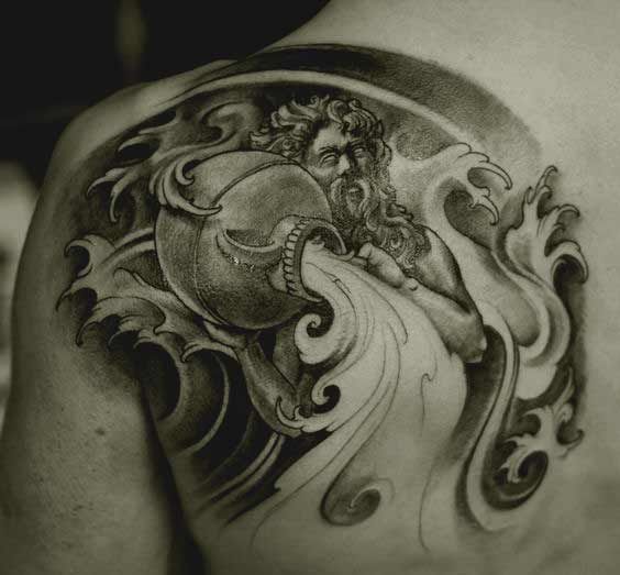 55+ Best Aquarius Tattoos: A Symbolic Tribute to the Water Bearer's  Significance