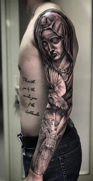 75 Inspiring Virgin Mary Tattoos Ideas & Meaning - Tattoo Me Now