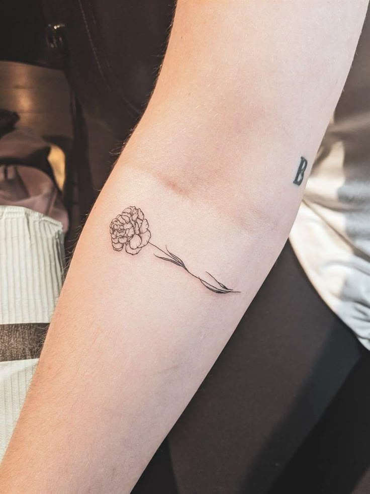 25+ Carnation January Birth Flower Tattoo Ideas