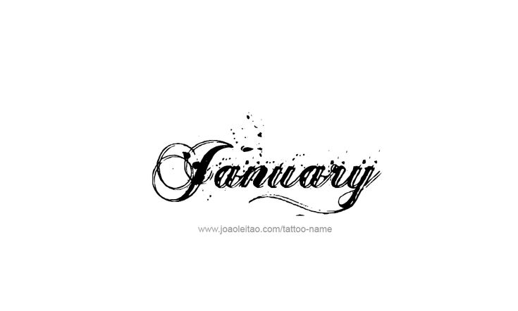 January Month Name Tattoo Designs - Page 3 of 5 - Tattoos with Names