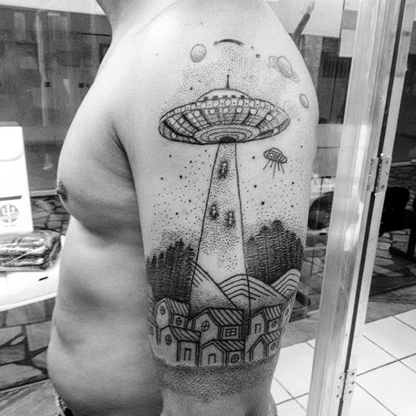 63 Weird Alien Tattoo Ideas