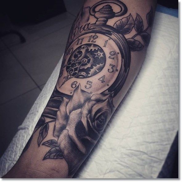 75 Brilliant Pocket Watch Tattoo Designs Ever Made | Spiritustattoo.com